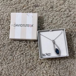NWT David Tutera Blue Topaz Necklace